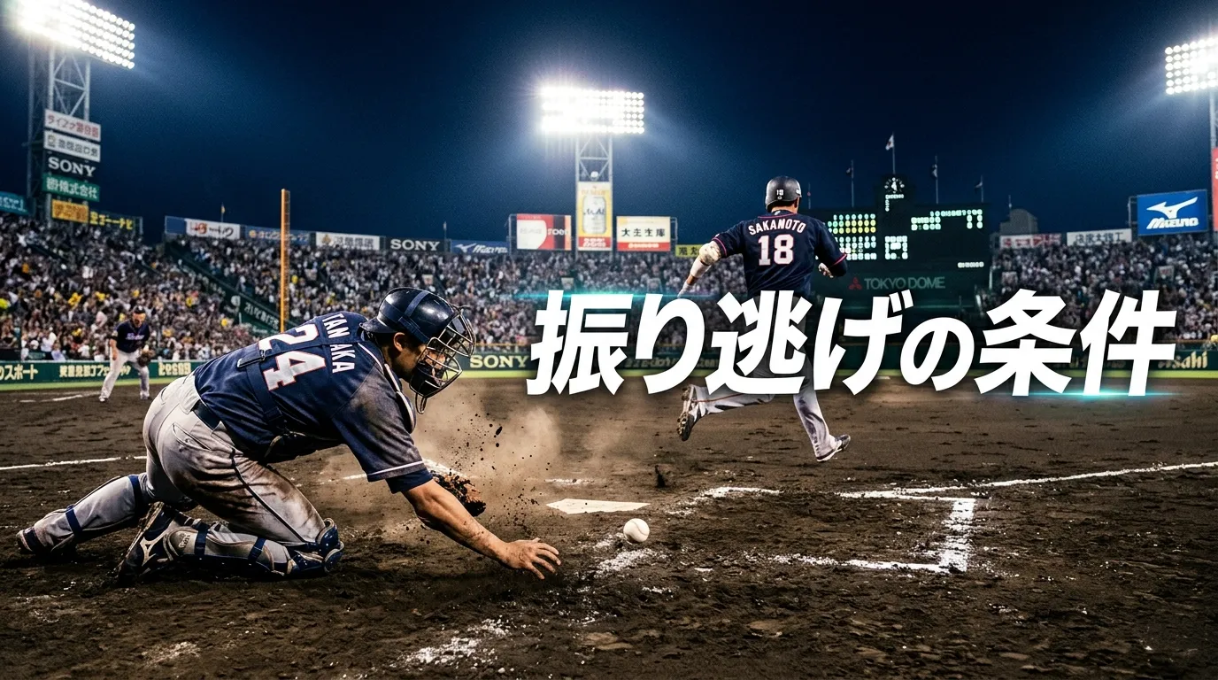振り逃げができる条件とは？「1塁にランナーがいるとダメ」な理由を分かりやすく解説