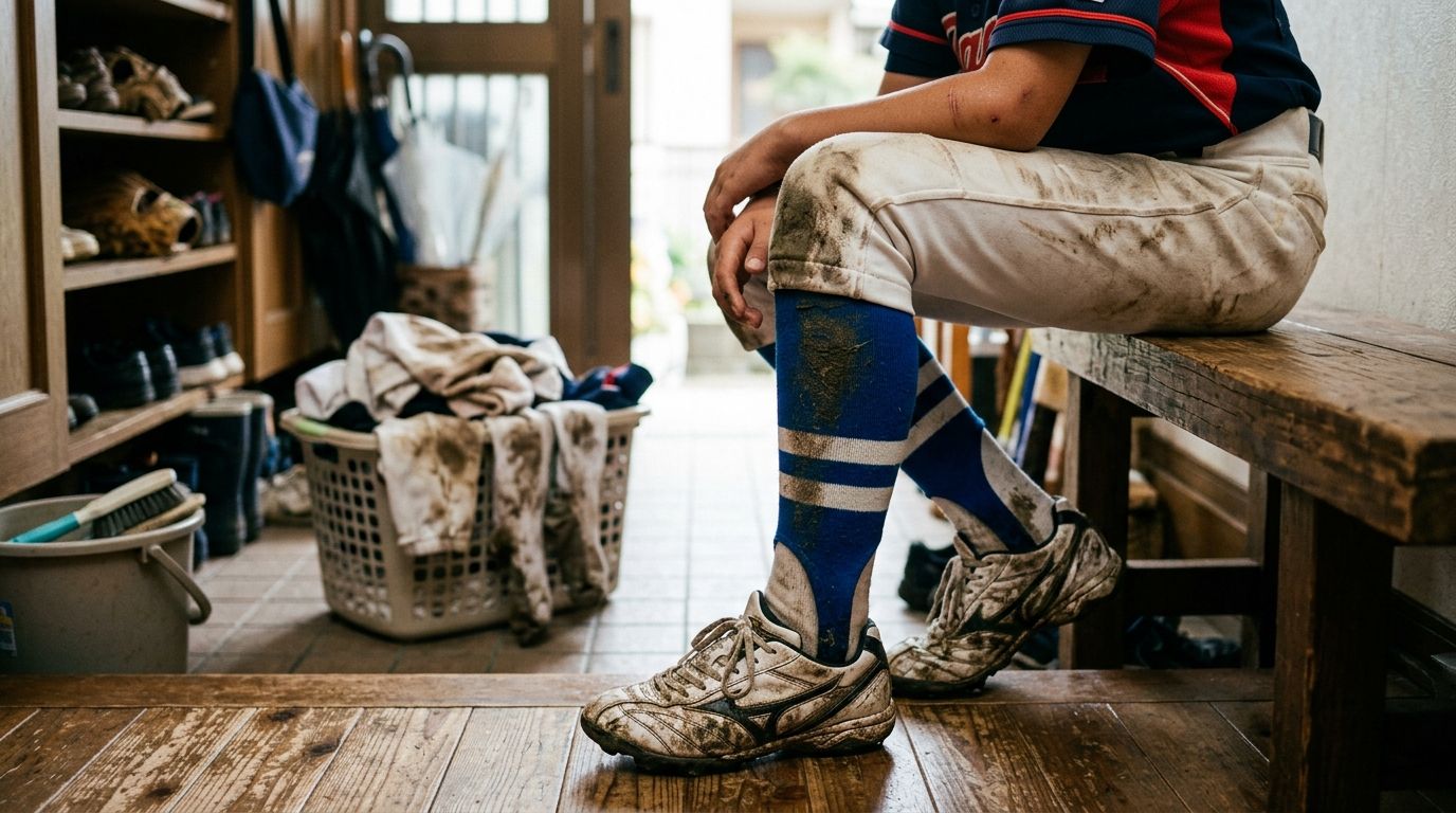 【少年野球の親御さん必見】野球のオーバーソックスとアンダーソックスの違いとは?「すぐ破れる・泥汚れ」問題の解決策