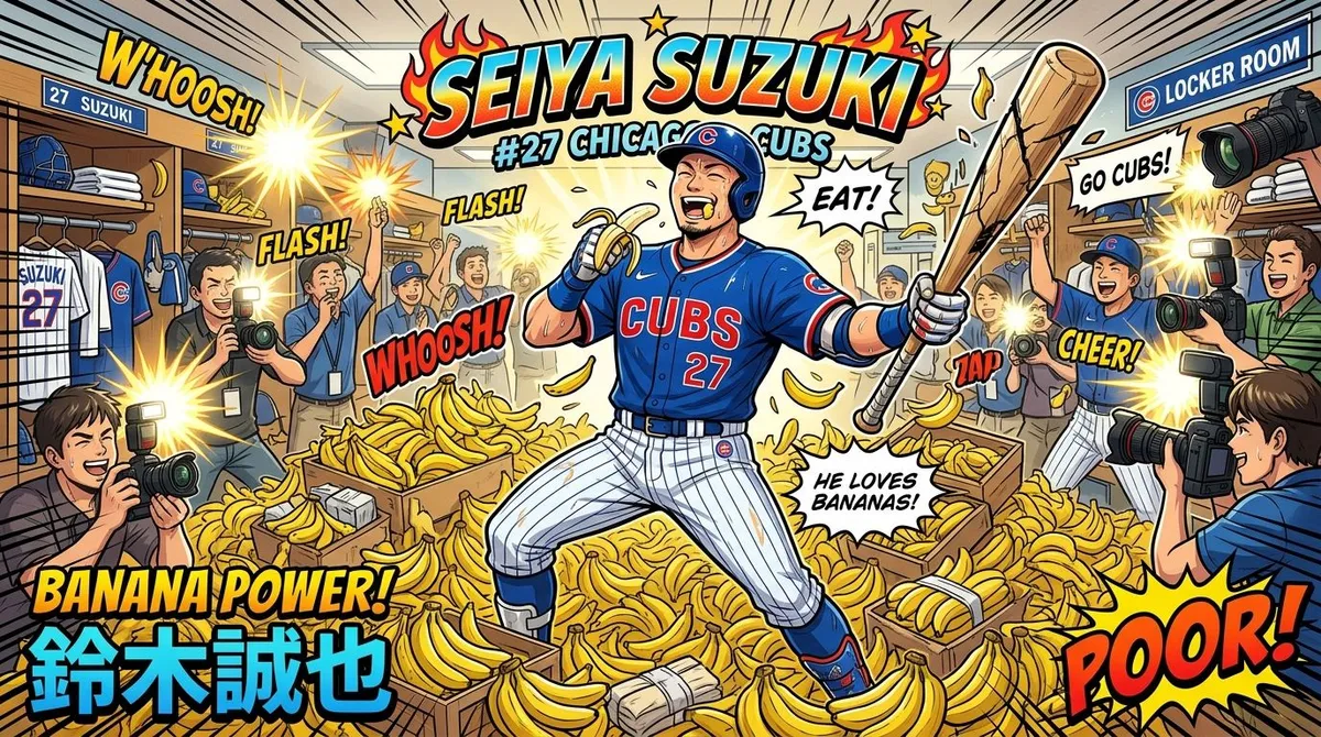 鈴木誠也が2試合連発15号！日米大バズりの「バナナ100本発言」と打撃技術