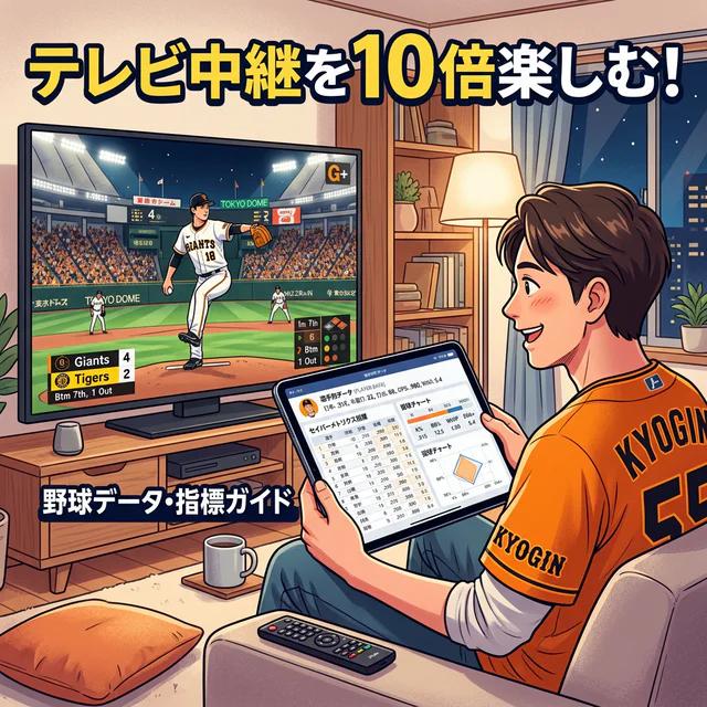 〖テレビ中継を10倍楽しむ!〗野球の指標・データの見方 完全ガイド