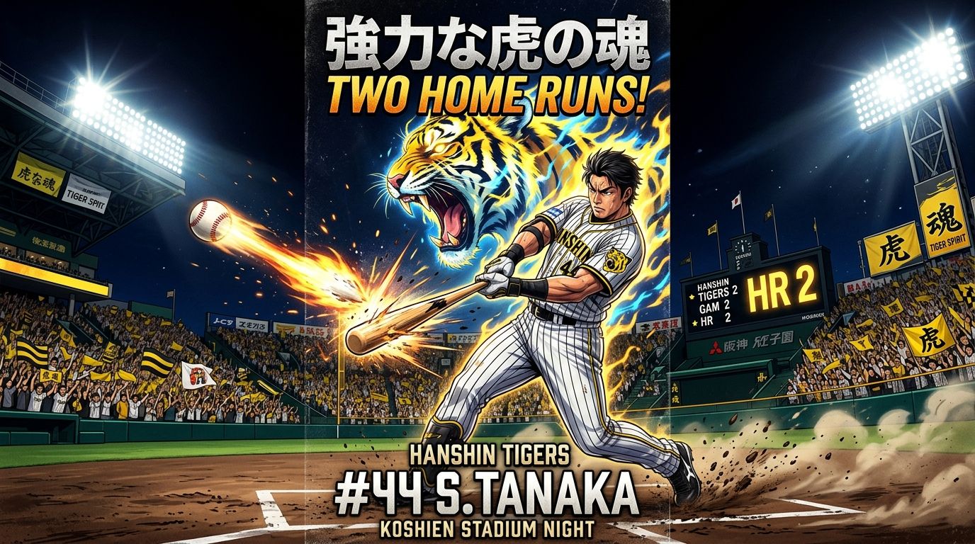 佐藤輝明が覚醒の2打席連続ホームラン!阪神猛虎打線が中日を粉砕
