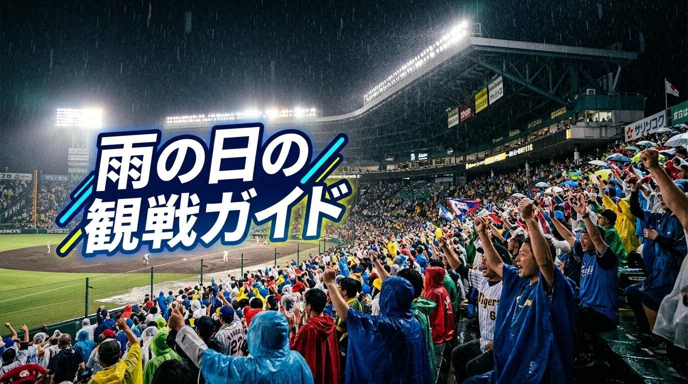 プロ野球観戦で雨の日の持ち物は？傘が絶対NGな理由と必須グッズ4選